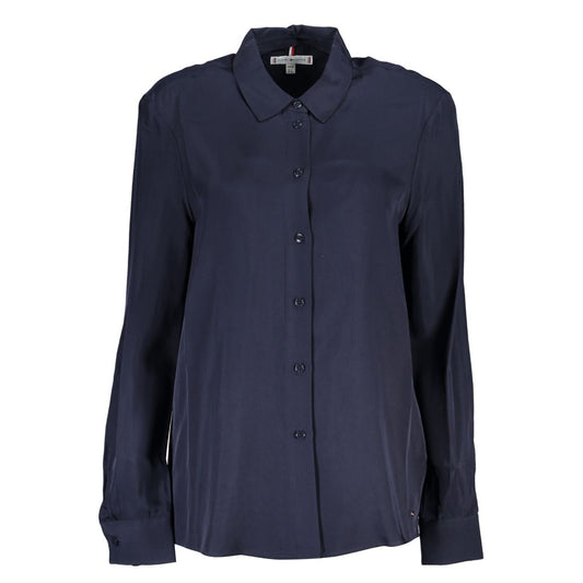 Tommy Hilfiger Blue Viscose Shirt