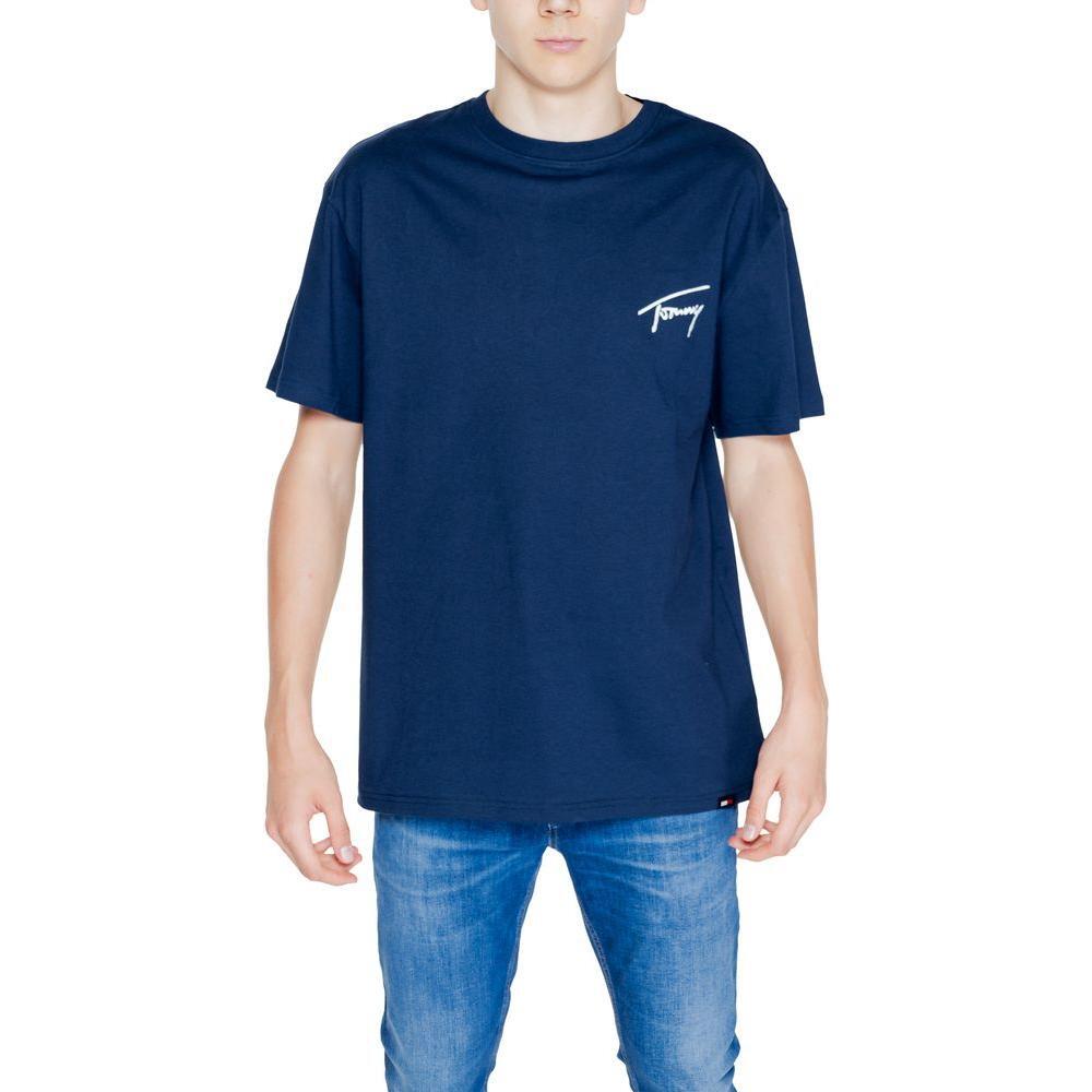 Tommy Hilfiger Jeans Tommy Hilfiger Jeans Blue Cotton T-Shirt TO-13216000010-IT46 | M 1728,71956299936,Blue,Clothing,IT46 | M,Men,Men - Clothing,New with tags,T-Shirts - Men - Clothing,Tommy Hilfiger Jeans