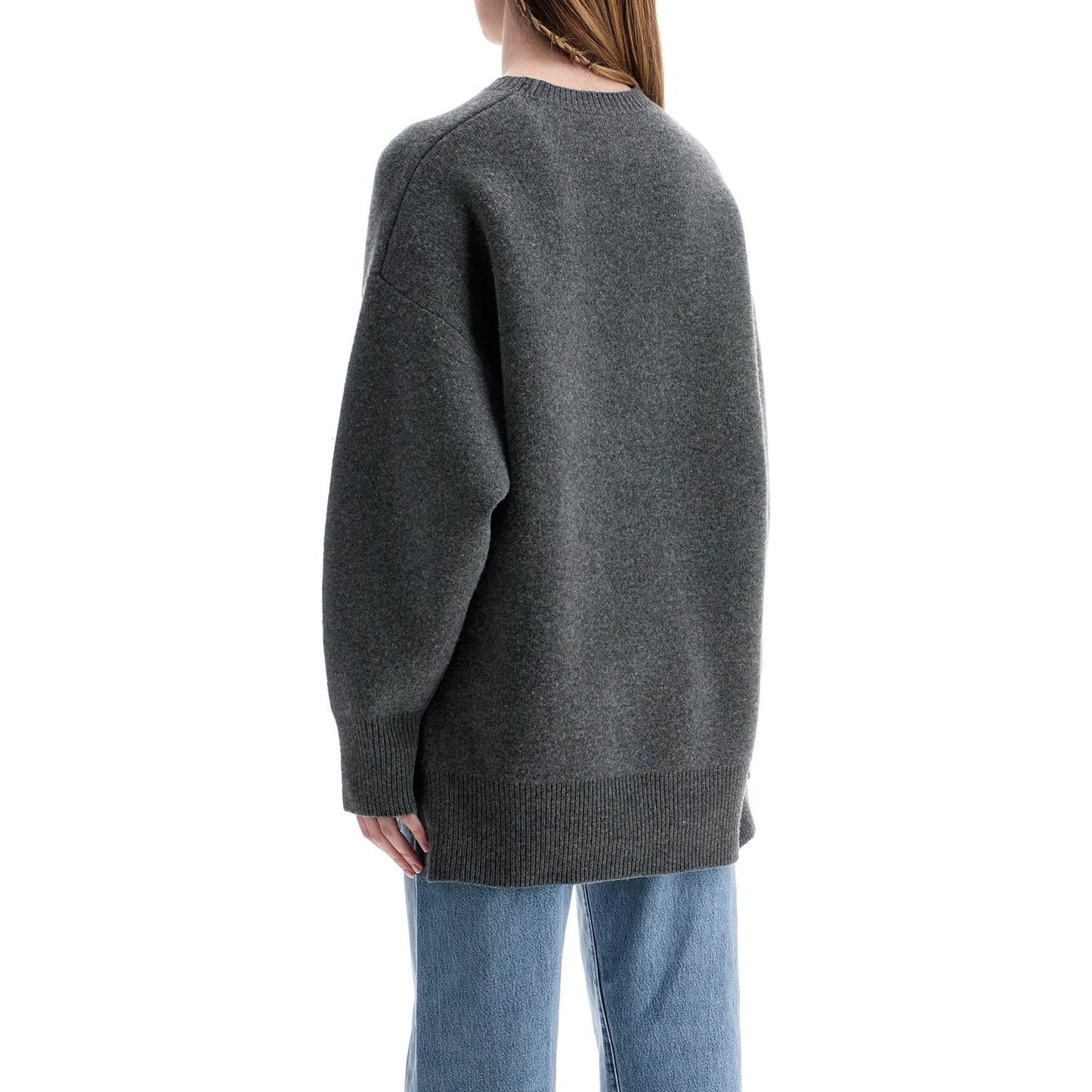 TotemeToteme gray melange wool and cashmere sweater with wide neckKnitweardiscount_above_60,LDin,Spring - Summer 2025,Women,Women > Clothing,Women > Clothing > Knitwear,Yes Eu