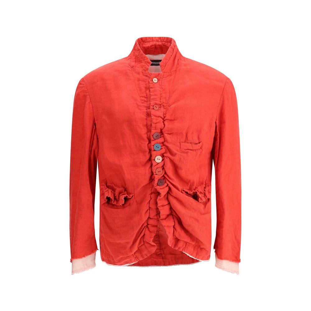 Undercover Undercover Linen Jacket UN-UC1E41033RED-3 1728,2,3,72470364320,Jackets - Men - Clothing,Men,New with tags,Red,Undercover