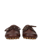 Valentino Garavani Brown Leather Slip-On Loafers VA-15269058412809-EU40/US7