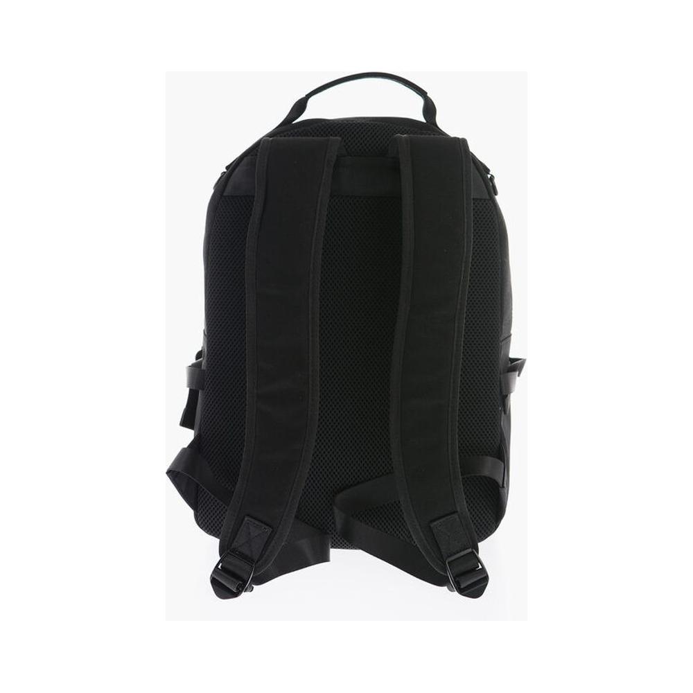 Versace Versace JEANS COUTURE Canvas Backpack with Printed Contrasting Logo VEP518609GD 1728,74866327712,Backpacks - Men - Bags,Bags,Black,Men,Men - Bags,New with tags,Versace