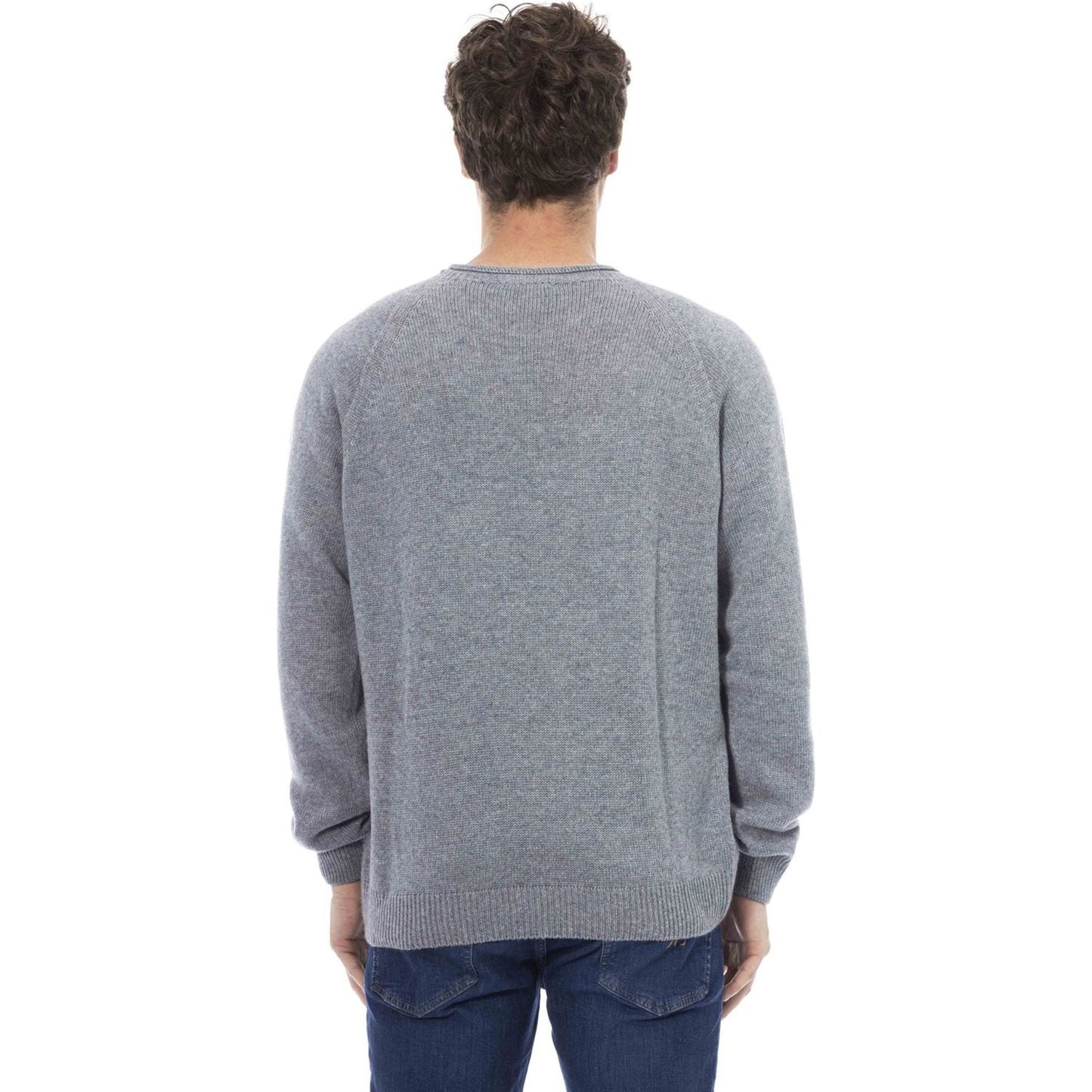 Alpha Studio Sweaters Sweaters Alpha Studio Light Slate Gray