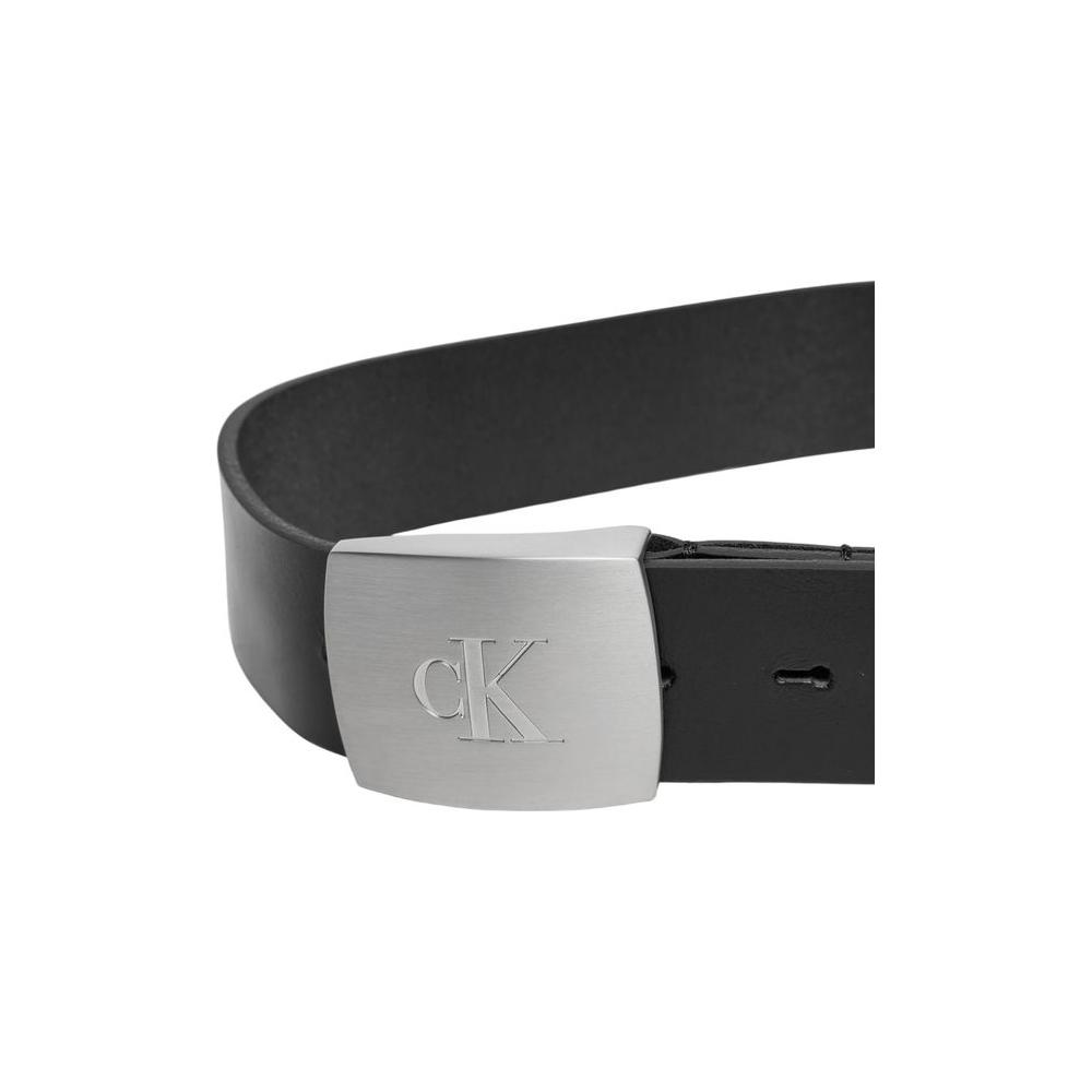 Calvin Klein Jeans Black Leather Belt