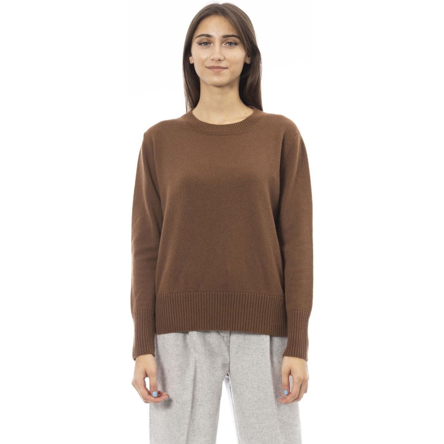 Alpha Studio Sweaters Sweaters Alpha Studio Dark Olive Green