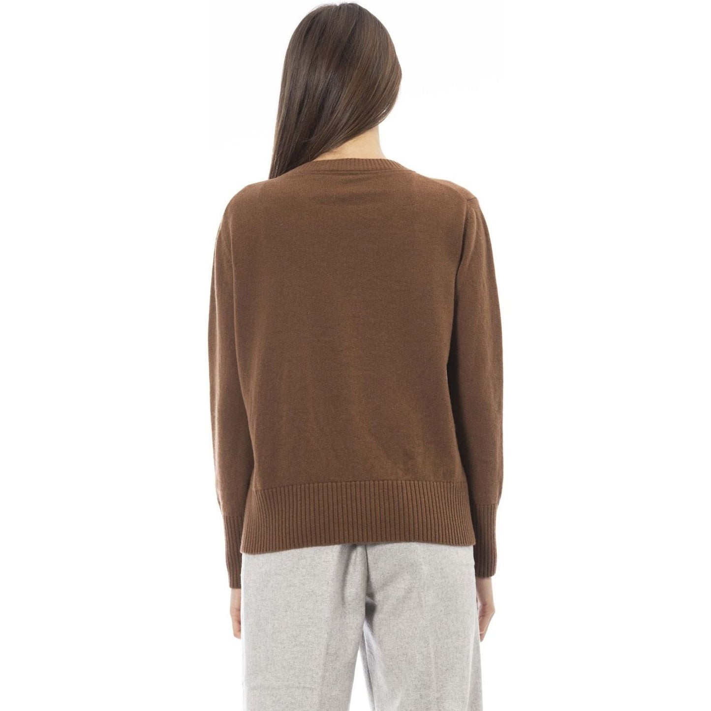 Alpha Studio Sweaters Sweaters Alpha Studio Dark Olive Green