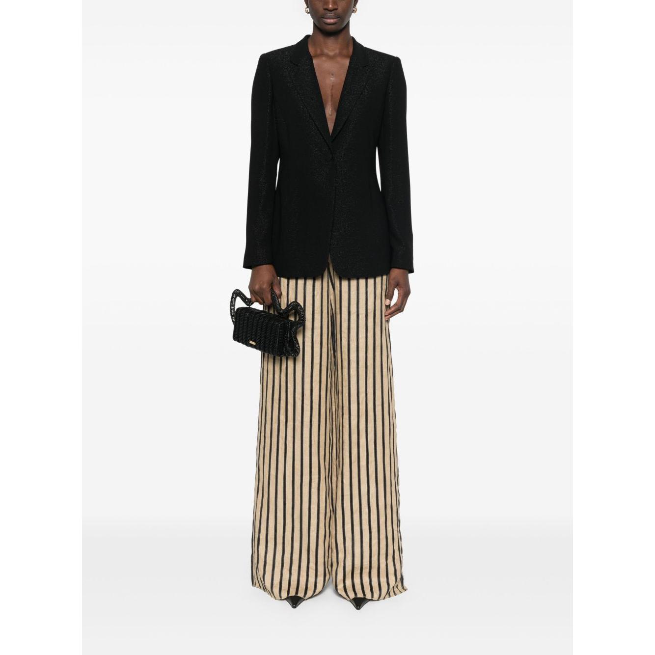 Emporio Armani lurex-detail crepe blazer