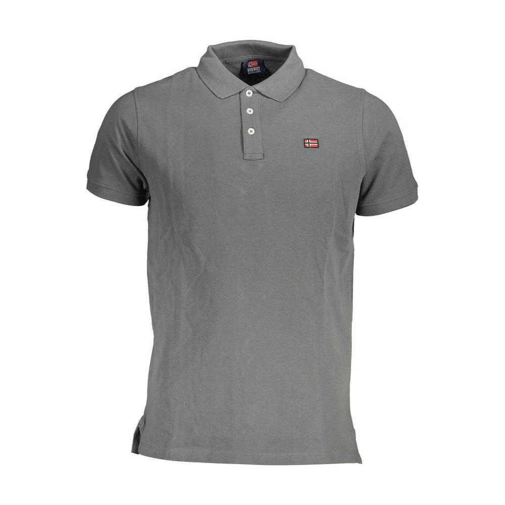 Norway 1963 Brown Cotton Men Polo Shirt