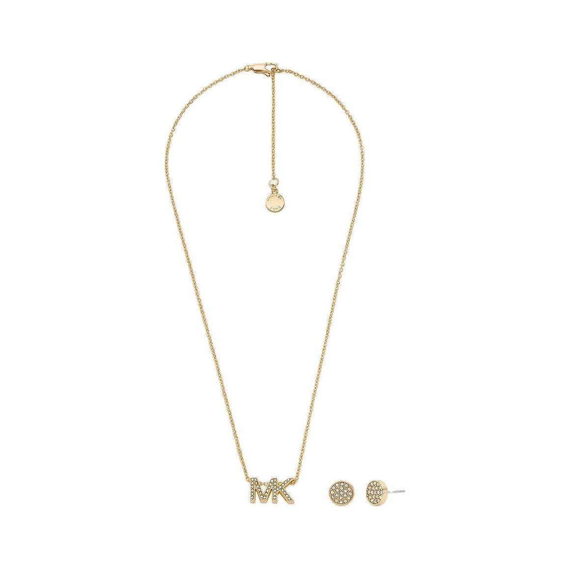 MICHAEL KORS FASHION JEWELS Mod. FASHION Special Pack Necklace + Earrings DESIGNER FASHION JEWELLERY MICHAEL KORS JEWELS Antique White