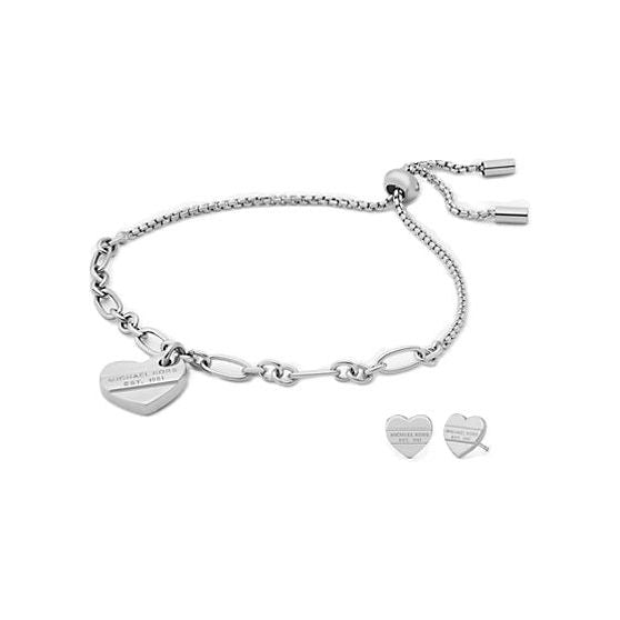 MICHAEL KORS FASHION JEWELS Mod. OUTLET Special Pack Bracelet + Earrings DESIGNER FASHION JEWELLERY MICHAEL KORS JEWELS Light Gray