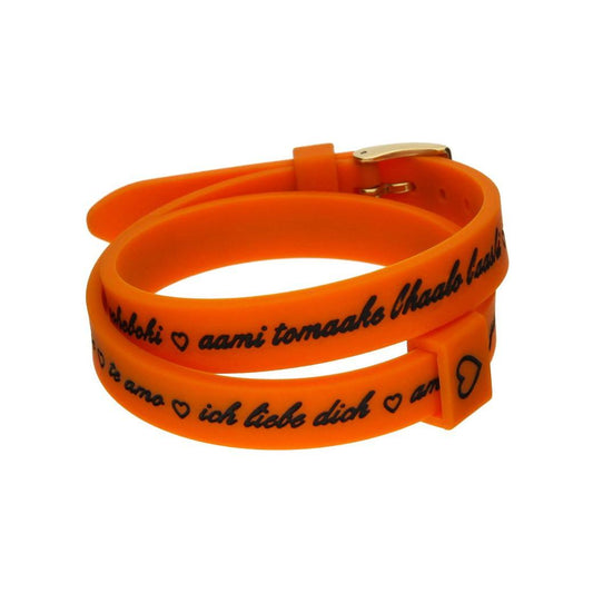 Il MEZZOMETRO Mod. I LOVE YOU GOLD - Bracciale in silicone/silicone bracelet Bracelet