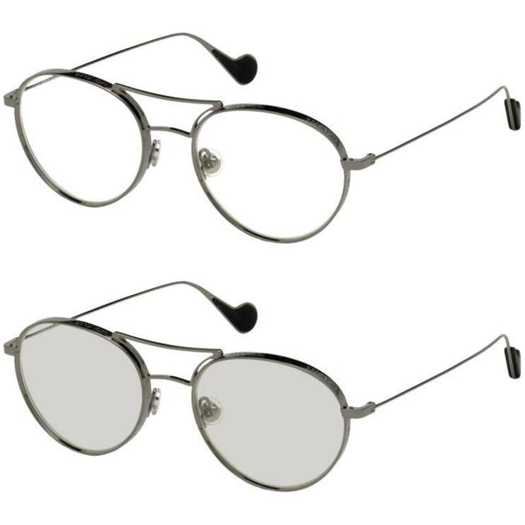 MONCLER SUNGLASSES Mod. PHOTOCHROMIC SHINY GUNMETAL MAN SUNGLASSES MONCLER SUNGLASSES Light Gray