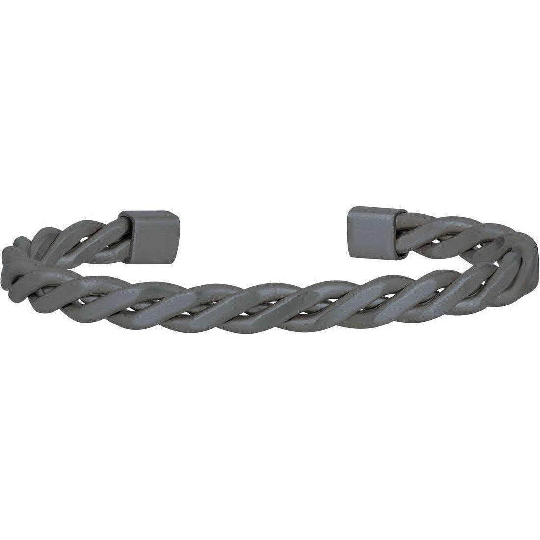 BREIL JEWELS Mod. TWINE Size M Bracelet BREIL GIOIELLI Dim Gray