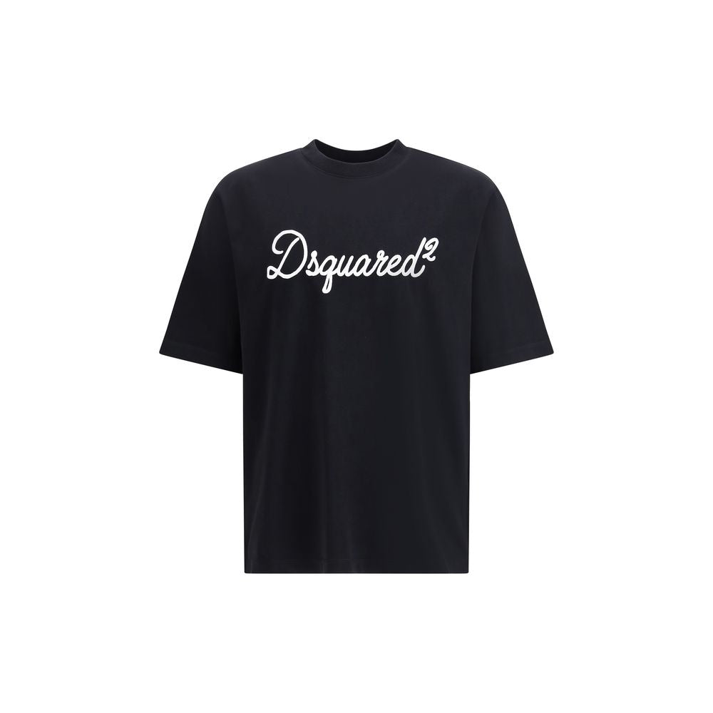 Dsquared² Black Cotton T-Shirt 1728,72470364320,Black,Clothing,Dsquared²,L,M,Men,New with tags,S,T-Shirts - Clothing,T-Shirts - T-Shirts - Clothing,XL,XXL