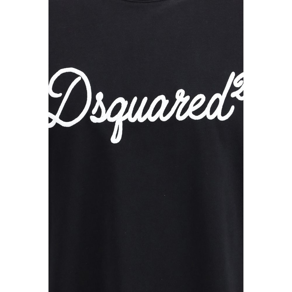 Dsquared² Black Cotton T-Shirt 1728,72470364320,Black,Clothing,Dsquared²,L,M,Men,New with tags,S,T-Shirts - Clothing,T-Shirts - T-Shirts - Clothing,XL,XXL