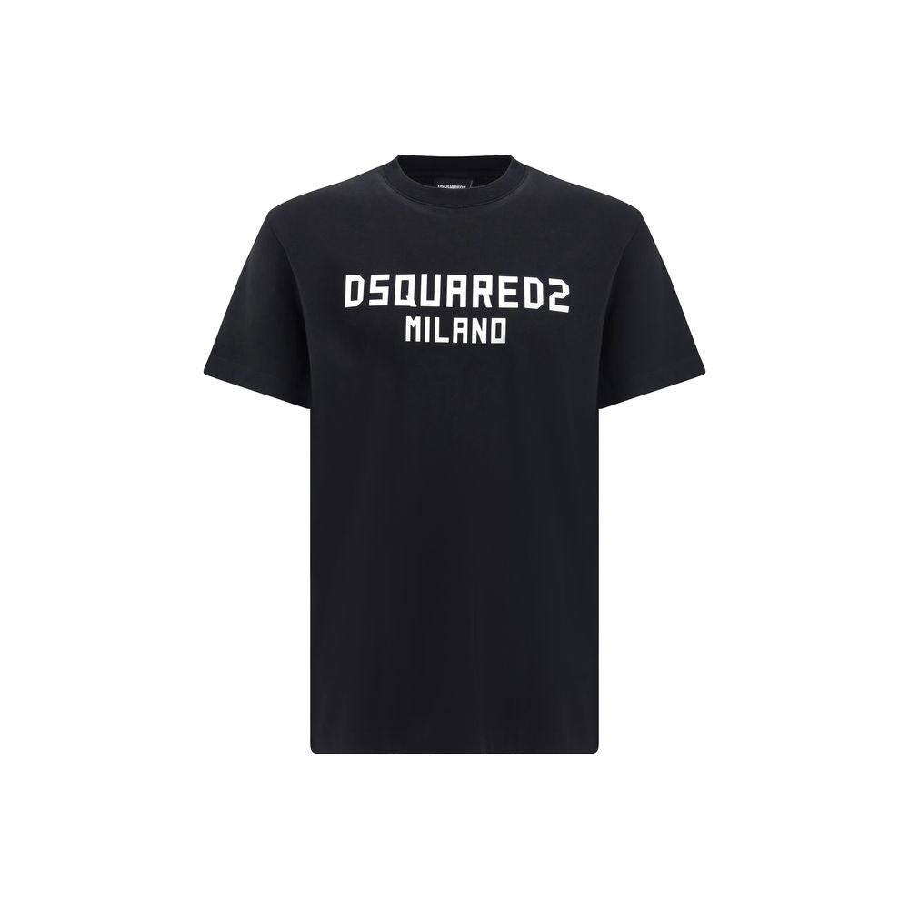 Dsquared² Black Cotton T-Shirt 1728,72470364320,Black,Clothing,Dsquared²,L,M,Men,New with tags,S,T-Shirts - Clothing,XL