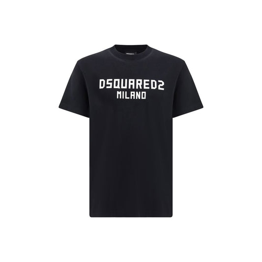 Dsquared² Black Cotton T-Shirt 1728,72470364320,Black,Clothing,Dsquared²,L,M,Men,New with tags,S,T-Shirts - Clothing,XL