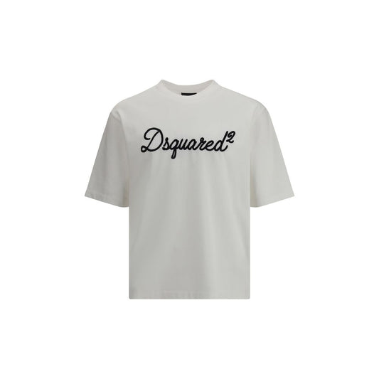 Dsquared² White Cotton T-Shirt1728,72470364320,Clothing,Dsquared²,L,M,Men,New with tags,S,T-Shirts - Clothing,White,XL,XXL
