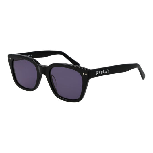 Replay Black Plastic Sunglasses