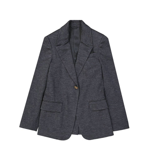 Brunello Cucinelli Gray Wool Blazer1728,36,40,75611013280,Blazers - Suits & Blazers - Clothing,Brunello Cucinelli,Clothing,Gray,New with tags,Suits & Blazers - Clothing,Women