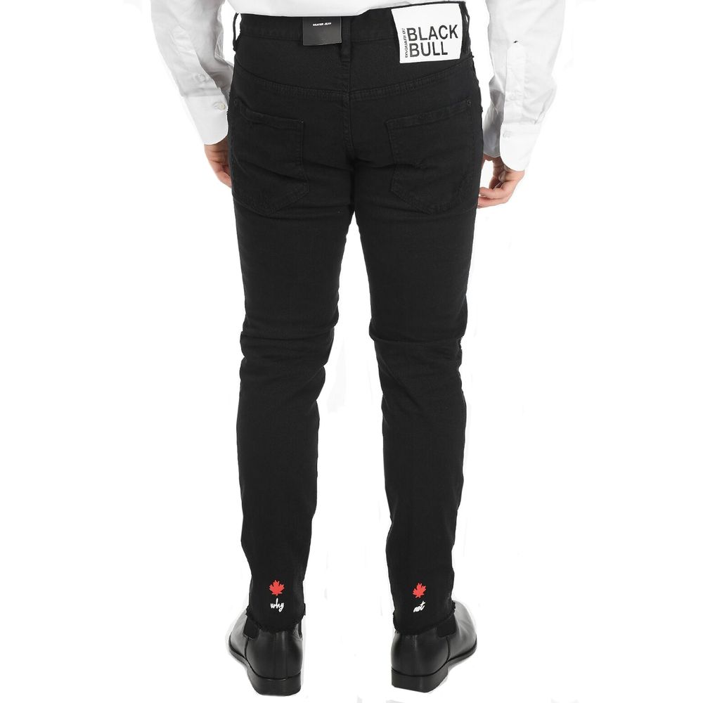 Dsquared² Black Cotton Skinny Jeans 1728,75611013280,Black,Clothing,Dsquared²,IT54 | XL,Jeans Denim - Clothing,Men,New with tags,Skinny Jeans - Jeans Denim - Clothing