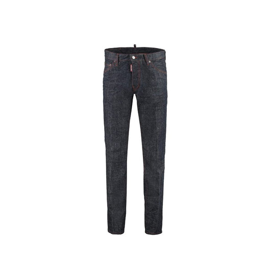 Dsquared² Blue Cotton Skinny Jeans 1728,75611013280,Blue,Clothing,Dsquared²,IT46 | S,Jeans Denim - Clothing,Men,New with tags,Skinny Jeans - Jeans Denim - Clothing