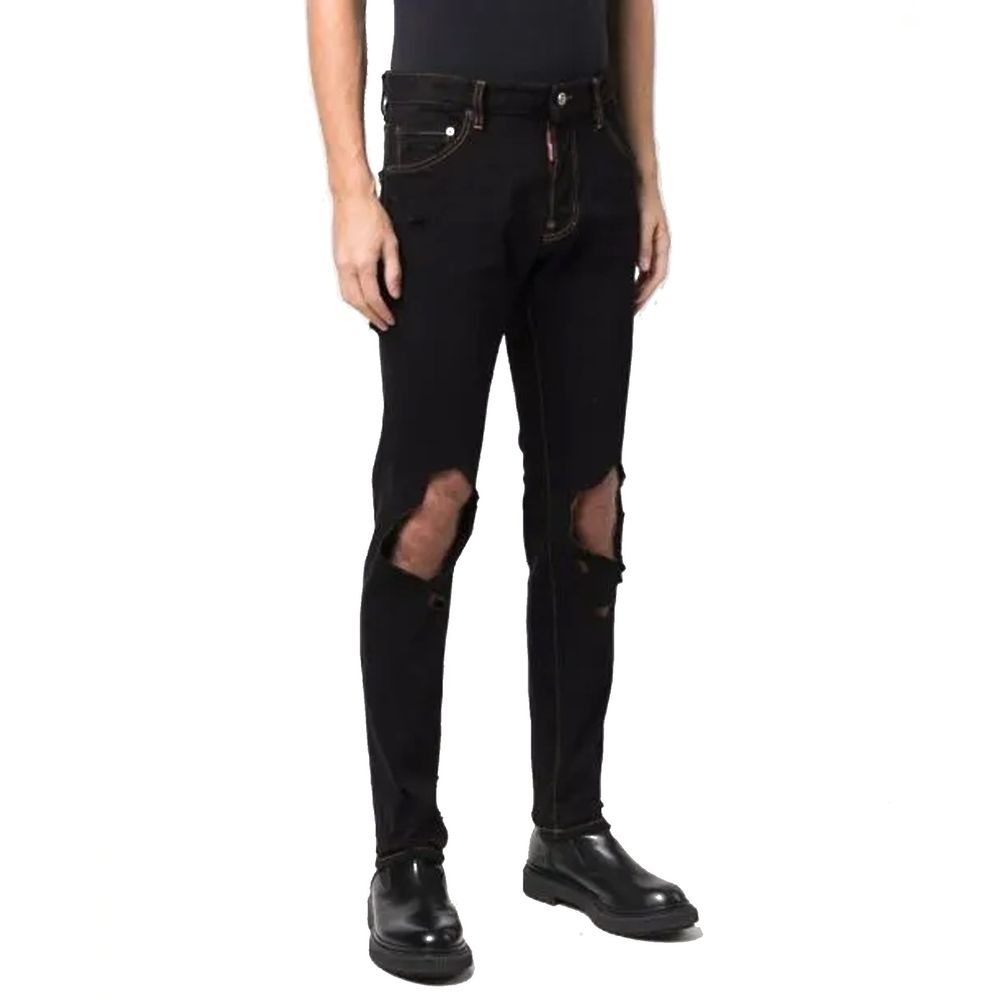 Dsquared² Black Cotton Jeans Denim 1728,48 | M,75611013280,Black,Clothing,Dsquared²,IT52 | XL,Jeans Denim - Clothing,Men,New with tags
