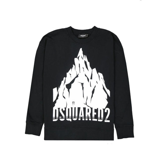 Dsquared² Black Cotton Sweatshirt1728,75611013280,Black,Clothing,Dsquared²,M,Men,New with tags,Sweaters - Clothing,Sweatshirts - Sweaters - Clothing