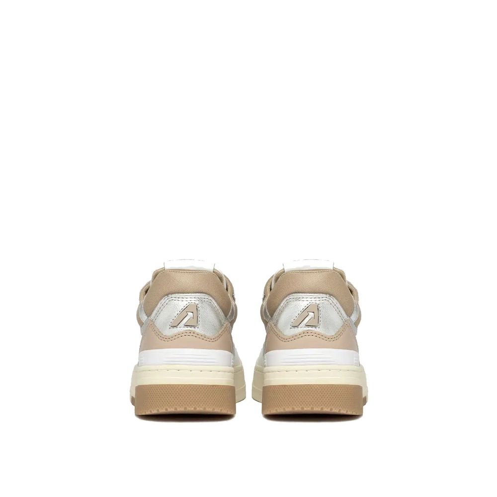 Autry White Leather Low Top Sneakers