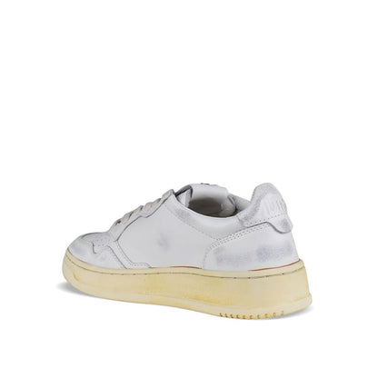 Autry White Leather Low Top Sneakers 1728,75611013280,Autry,EU36/US6,EU40/US10,Low Tops - Sneakers - Shoes,New with tags,Shoes,Sneakers - Shoes,White,Women