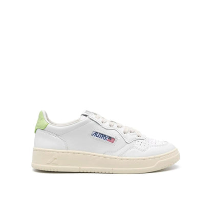 Autry White Leather Low Top Sneakers 1728,75611013280,Autry,EU37/US7,Low Tops - Sneakers - Shoes,New with tags,Shoes,Sneakers - Shoes,White,Women