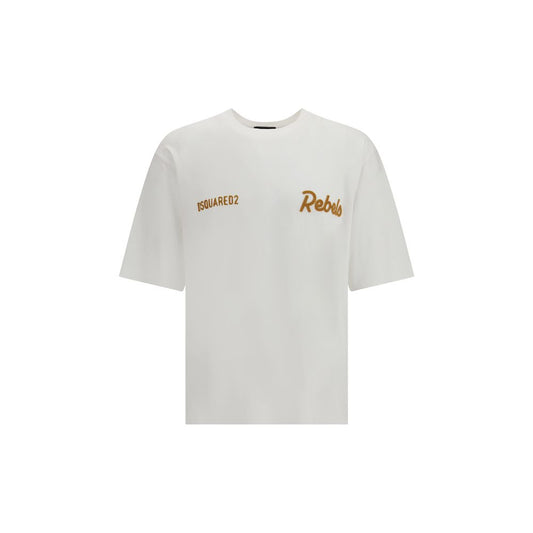 Dsquared² White Cotton T-Shirt1728,72470364320,Clothing,Dsquared²,L,M,Men,New with tags,S,T-Shirts - Clothing,T-Shirts - T-Shirts - Clothing,White,XL,XXL