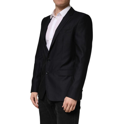 Dolce & Gabbana Black MARTINI Single Breasted Jacket Blazer