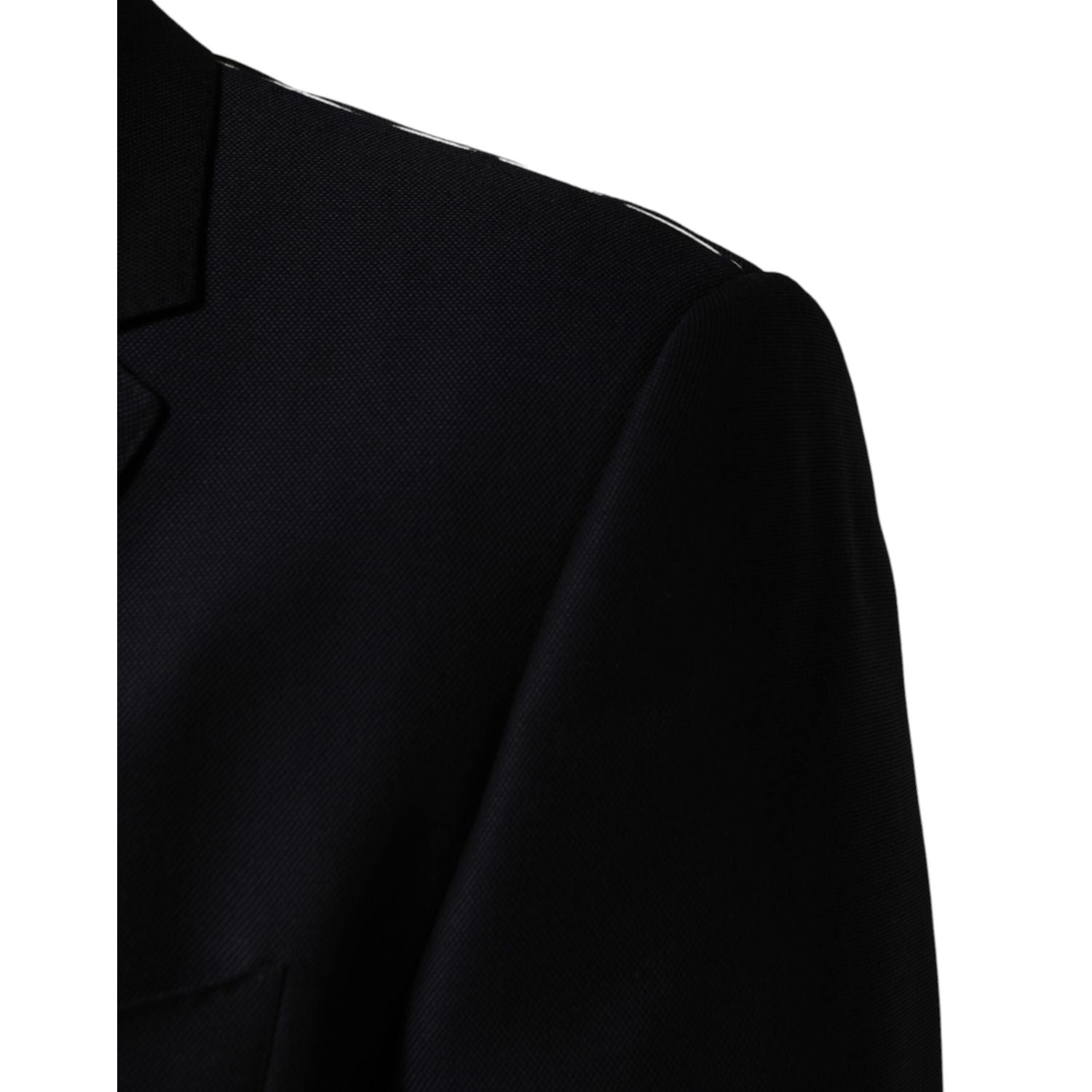 Dolce & Gabbana Black MARTINI Single Breasted Jacket Blazer