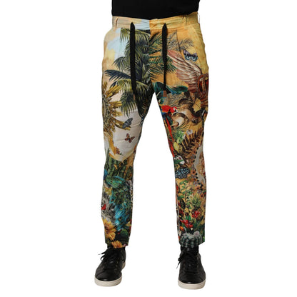 Dolce & Gabbana Multicolor Tropical King Lounge Trouser Pants