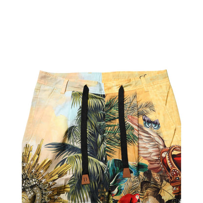 Dolce & Gabbana Multicolor Tropical King Lounge Trouser Pants