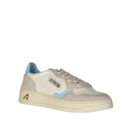 Autry White Leather Low Top Sneakers 1728,75611013280,Autry,EU36/US6,Low Tops - Sneakers - Shoes,New with tags,Shoes,Sneakers - Shoes,White,Women