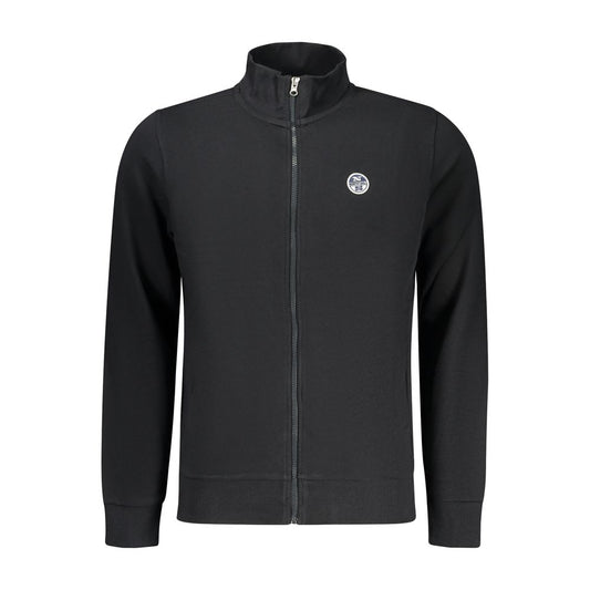 North Sails Black Cotton Men Sweatshirt