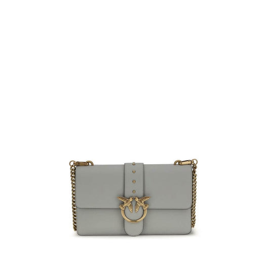 PINKO Gray Calf Leather Bos Taurus Shoulder Bag 1728,72470364320,Bags,Gray,New with tags,PINKO,Shoulder Bags - Bags,Women