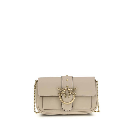 PINKO Beige Calf Leather Bos Taurus Shoulder Bag1728,72470364320,Bags,Beige,New with tags,PINKO,Shoulder Bags - Bags,Women