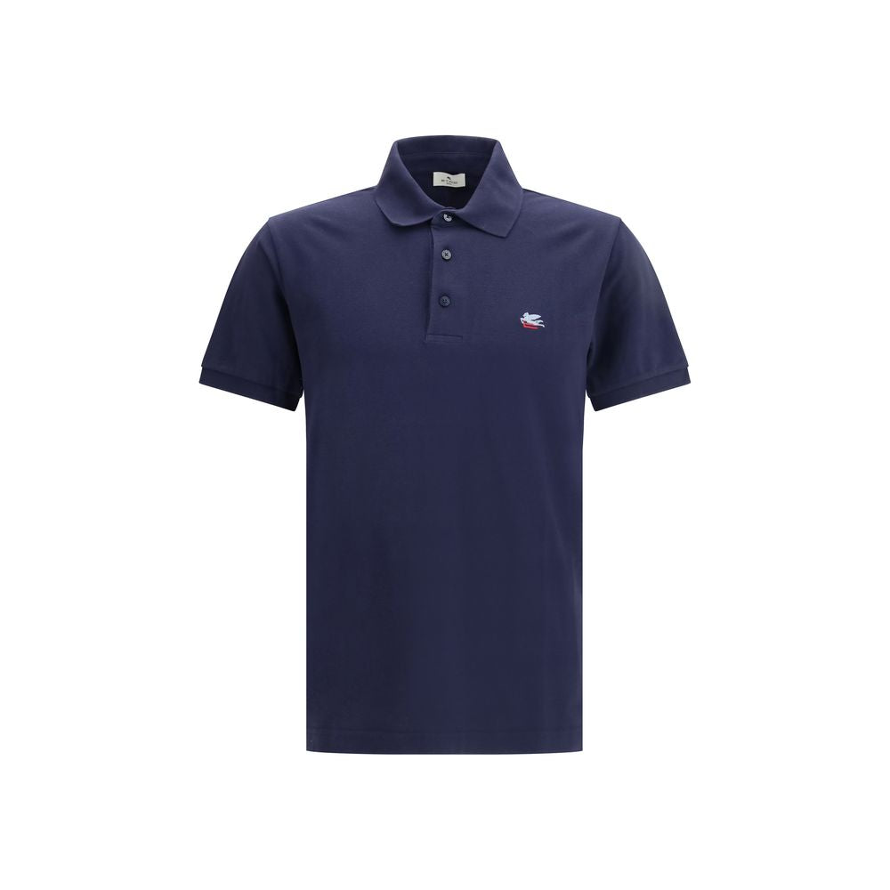 Etro Blue Cotton Polo Shirt 1728,72470364320,Blue,Clothing,Etro,M,Men,New with tags,Polo Shirts - T-Shirts - Clothing,S,T-Shirts - Clothing,XL