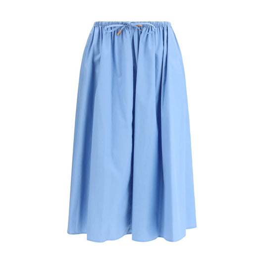 Marni Blue Cotton Midi Skirt1728,72470364320,Blue,Clothing,IT40 | M,IT42 | L,IT44 | L,Marni,Midi - Skirts - Clothing,New with tags,Skirts - Clothing,Women