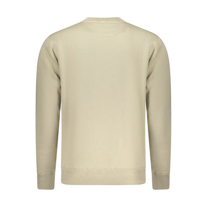 Coveri Moving Beige Cotton Men's Sweatshirt