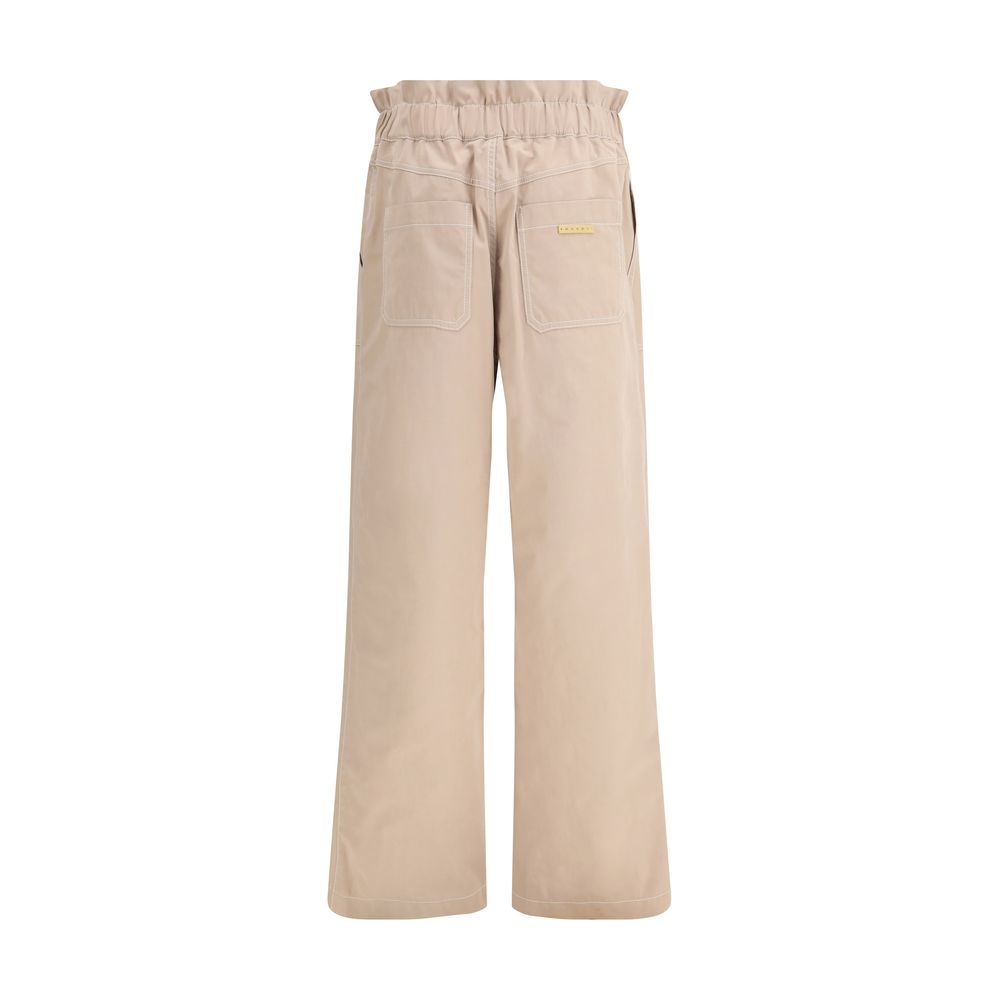 Marni Beige Cotton Casual Pants1728,72470364320,Beige,Casual Pants - Pants - Clothing,Clothing,IT40 | M,IT42 | L,Marni,New with tags,Pants - Clothing,Women