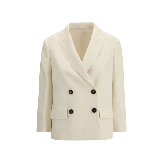 Brunello Cucinelli Beige Viscose Jacket