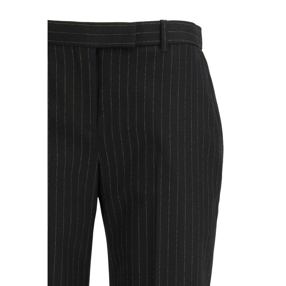 Alexander McQueen Black Wool Oves Aries Dress Pants