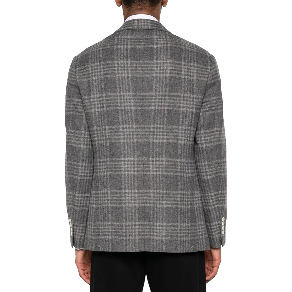 Brunello Cucinelli Gray Cashmere Blazer 1728,48 | M,75611013280,Blazers - Suits & Blazers - Clothing,Brunello Cucinelli,Clothing,Gray,IT50 | L,Men,New with tags,Suits & Blazers - Clothing