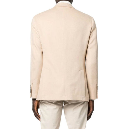 Brunello Cucinelli Beige Wool Full-Length Jacket