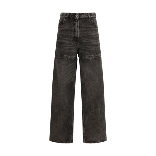 The Attico Black Cotton High-Waisted Jean