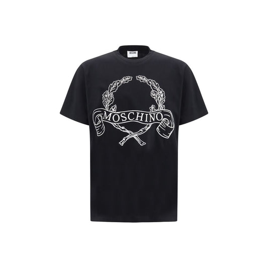 Moschino Black Cotton T-Shirt1728,72470364320,Black,Clothing,L,M,Men,Moschino,New with tags,S,T-Shirts - Clothing,XL